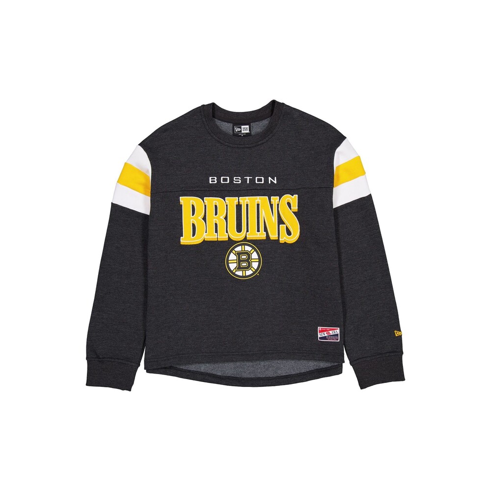 New Era Boston Bruins Throwback Women's Crewneck - Size L